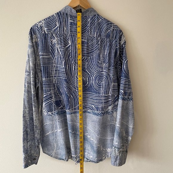 Desigual (Spain) - Blue/White Patterned, XXL - Picture 3 of 6